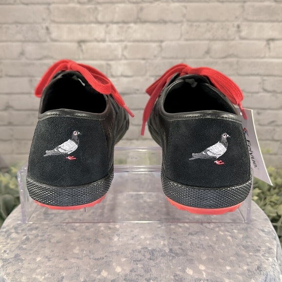 FEIYUE X STAPLE 1920 Black Leather Low Full Color Pigeon Sneakers Men’s 10🖤NWT - Picture 6 of 12